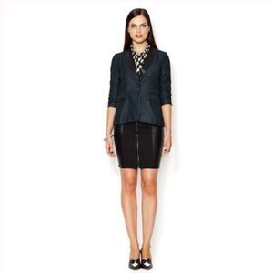 Isabel Lu Faux Leather Mini Skirt in Black Small NWT
